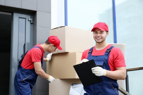 Careful furniture handling during a flat move in Camdentown
