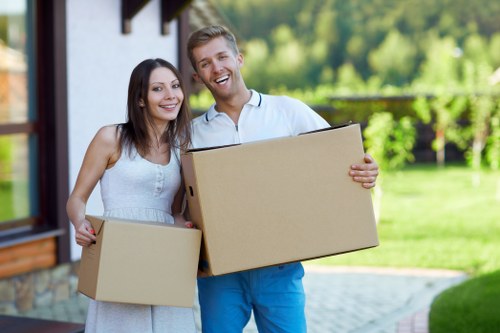 Checklist and packed boxes for a Camdentown moving day