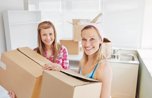 Moving service paperwork and customer booking confirmation